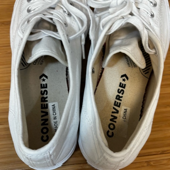 Converse Jack Purcell White Sneakers Women’s Size 8, Low Top Canvas - Picture 6 of 8